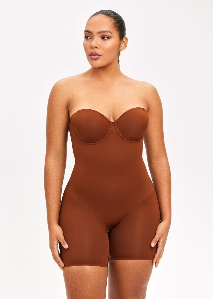 Push Up Bra & Bodysuit Shorts - She's Waisted