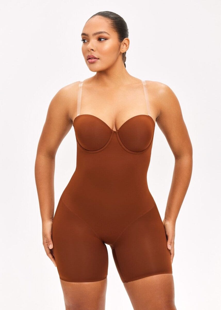 Push Up Bra & Bodysuit Shorts - She's Waisted
