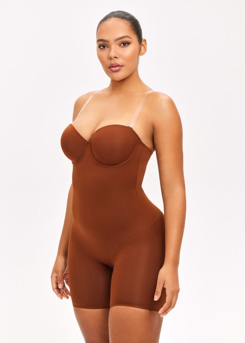 Push Up Bra & Bodysuit Shorts - She's Waisted
