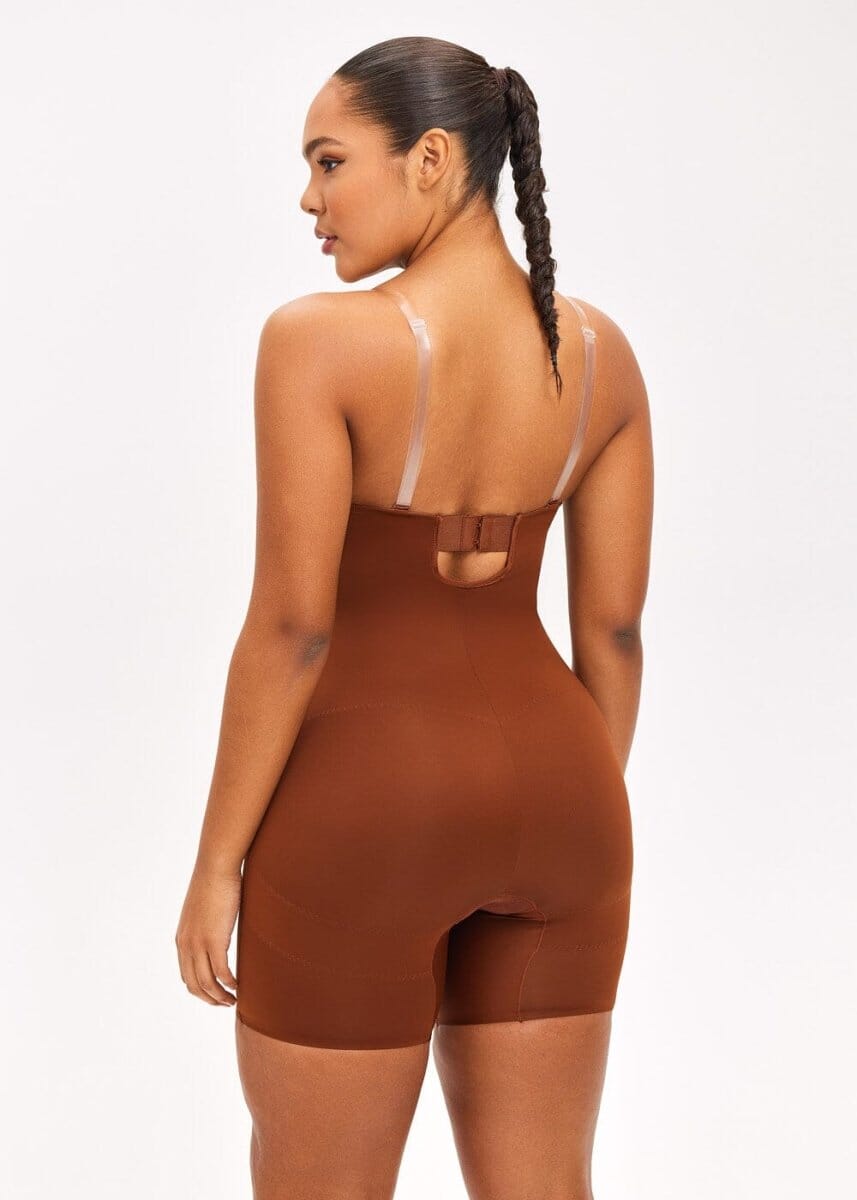 Push Up Bra & Bodysuit Shorts - She's Waisted