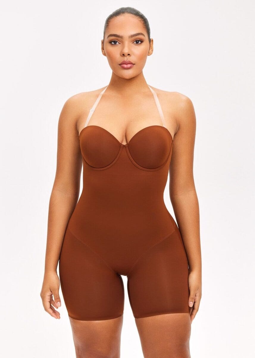 Push Up Bra & Bodysuit Shorts - She's Waisted