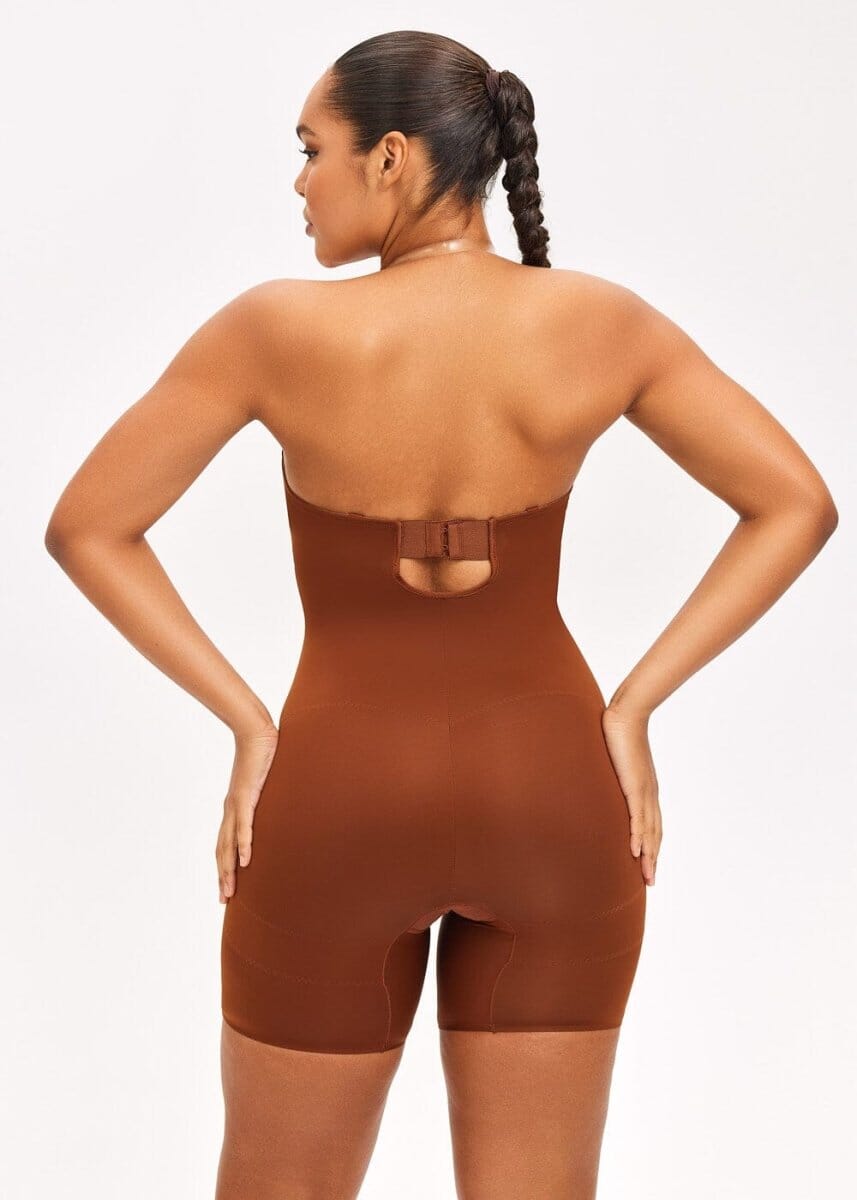 Push Up Bra & Bodysuit Shorts - She's Waisted