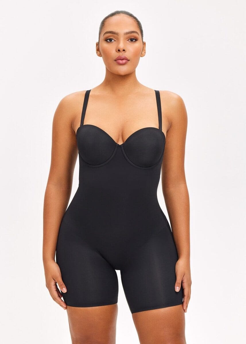 Push Up Bra & Bodysuit Shorts - She's Waisted