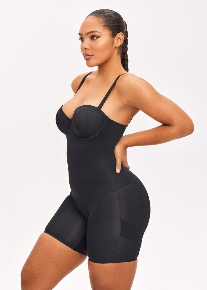 Push Up Bra & Bodysuit Shorts - She's Waisted