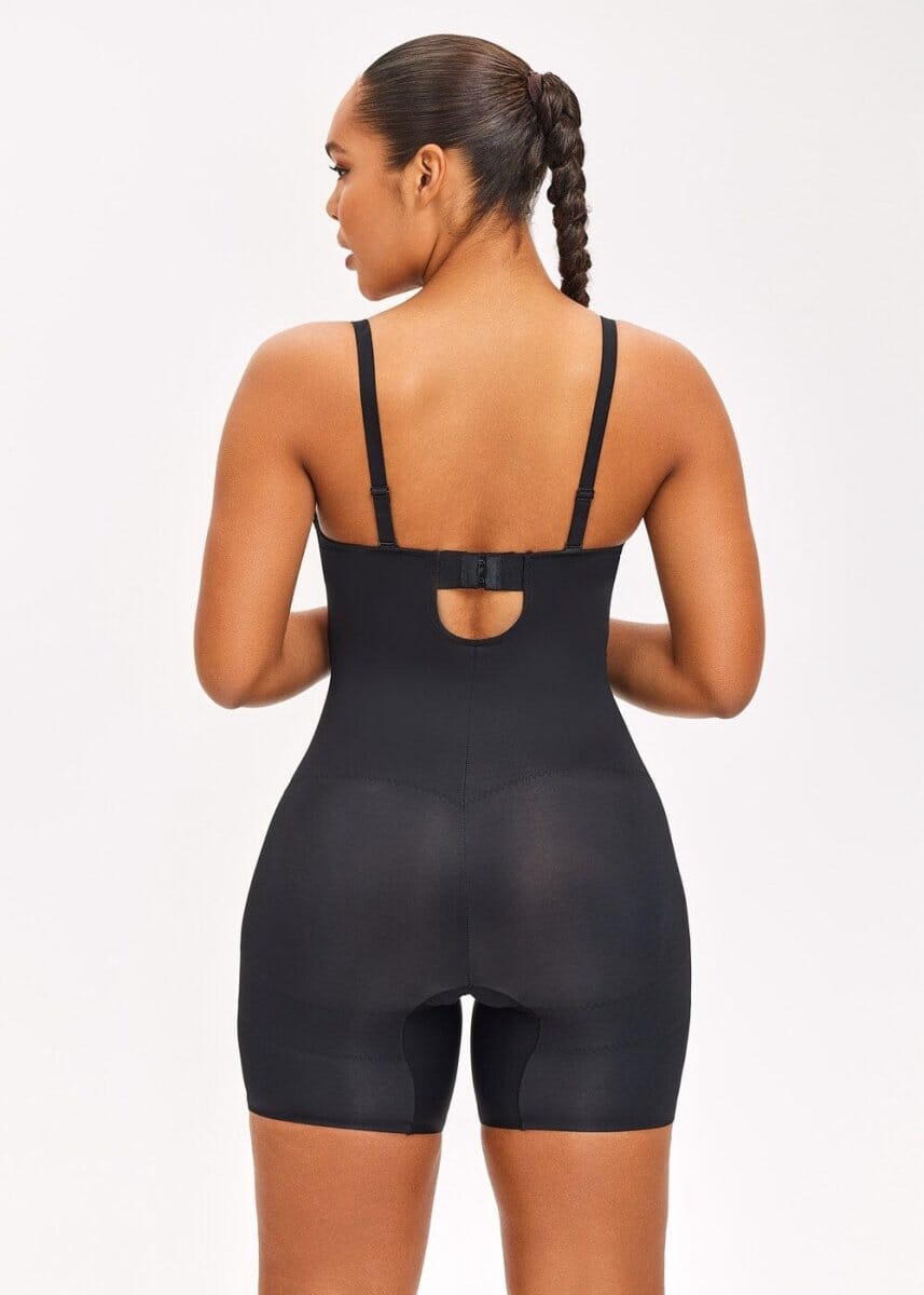 Push Up Bra & Bodysuit Shorts - She's Waisted