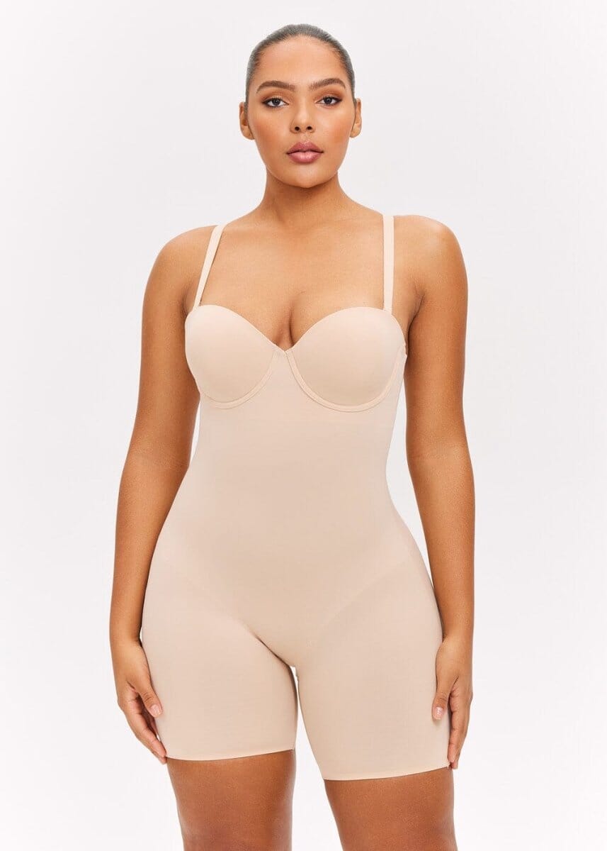 Push Up Bra & Bodysuit Shorts - She's Waisted