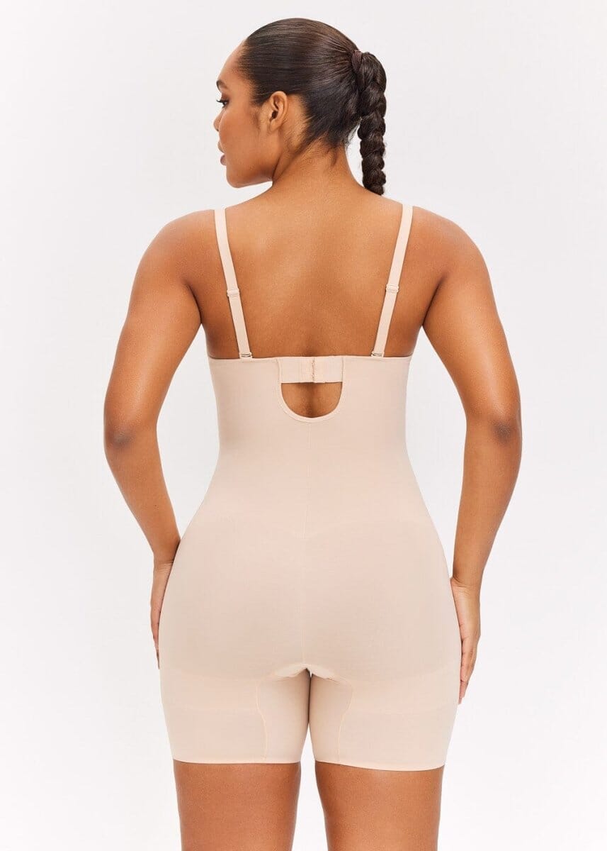 Push Up Bra & Bodysuit Shorts - She's Waisted