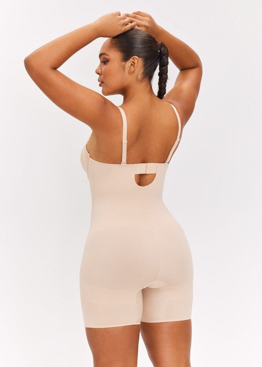 Push Up Bra & Bodysuit Shorts - She's Waisted