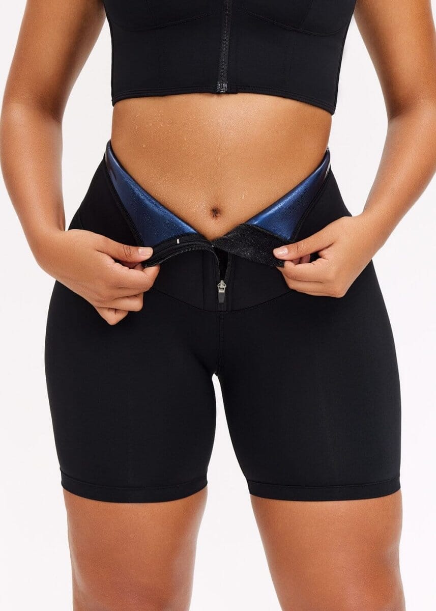 Sauna Compression Workout Shorts - She's Waisted