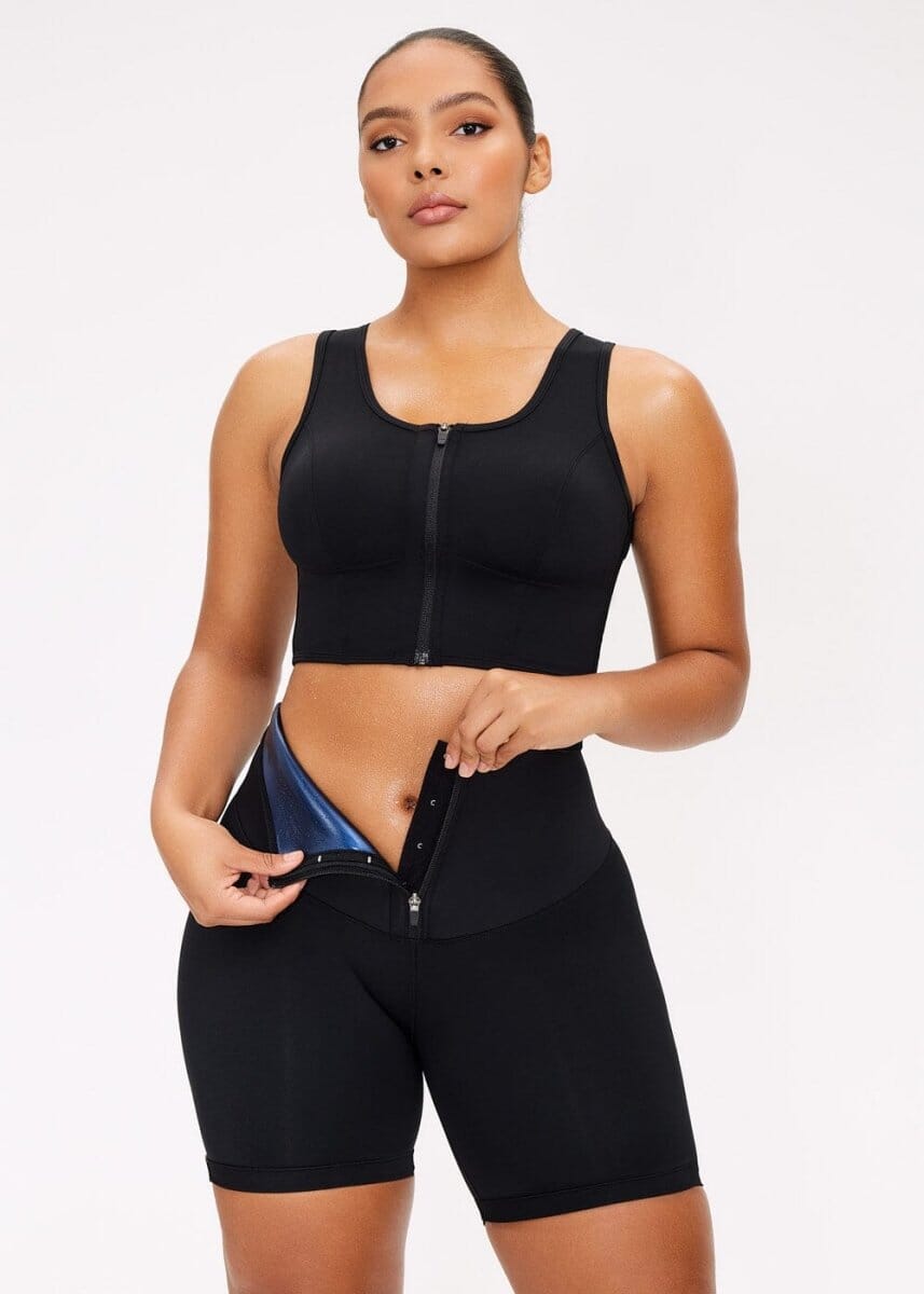 Sauna Compression Workout Shorts - She's Waisted