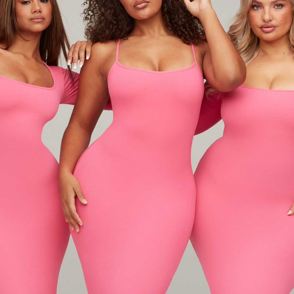 The perfect Spaghetti Strap Dress reinvented with built in shapewear to  snatch your waist and support the girls 🔥 #sheswaisted