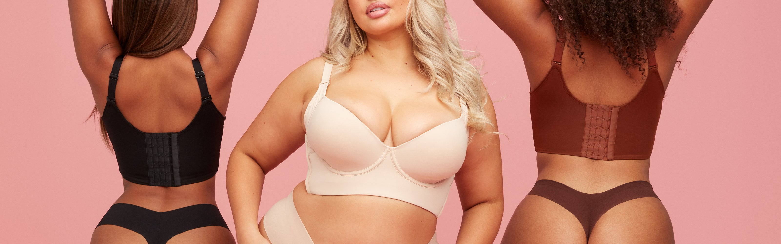 INSTR ShesWaisted Bra Sheswaisted Seamless Magic Back Eraser Bra  ShesWaisted Adjustable Wired Push Up Bra (Color : 2pcs-a, Size :  M(40-60kg)) at  Women's Clothing store