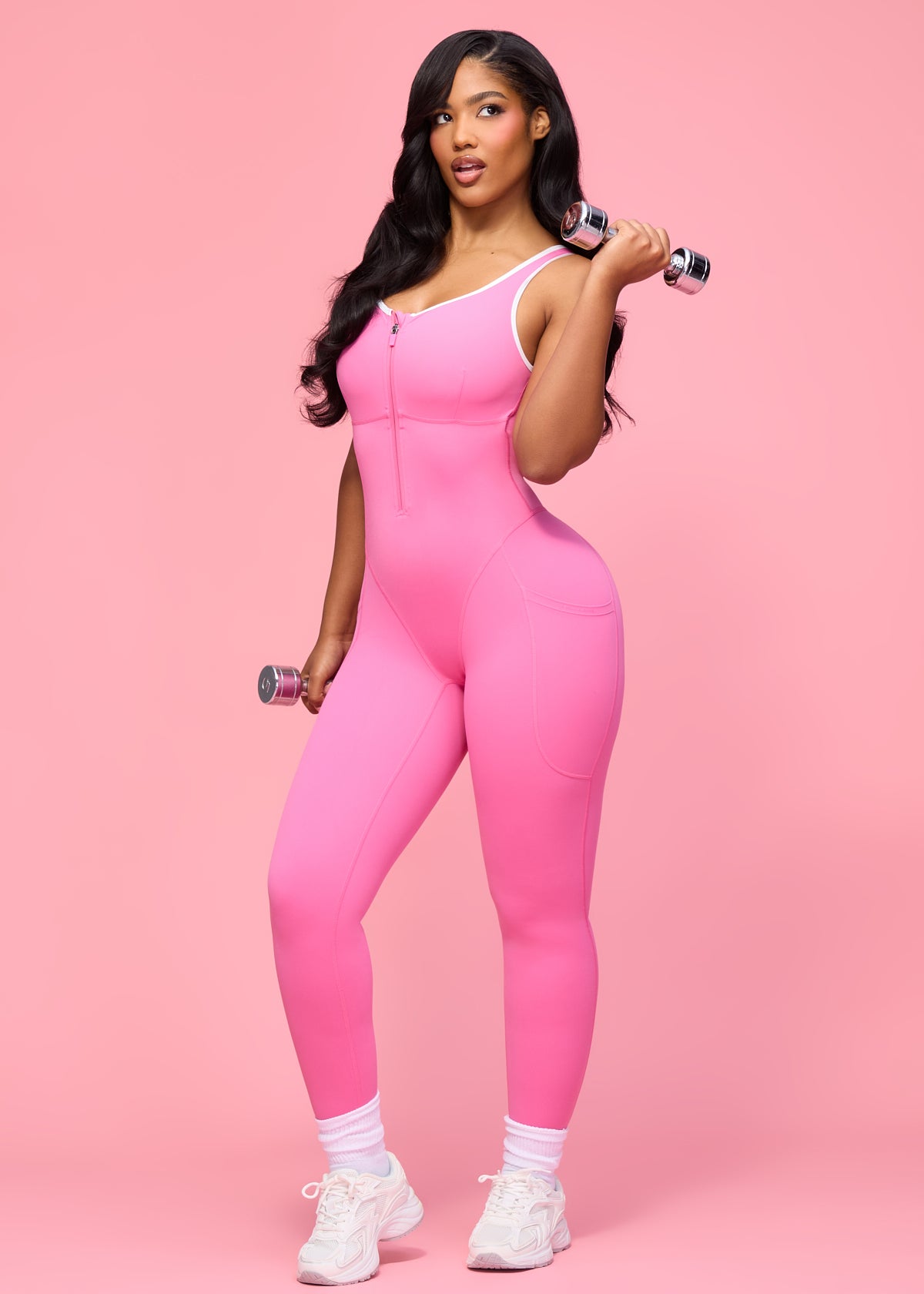 SaunaSculpt Jumpsuit W/ Pockets