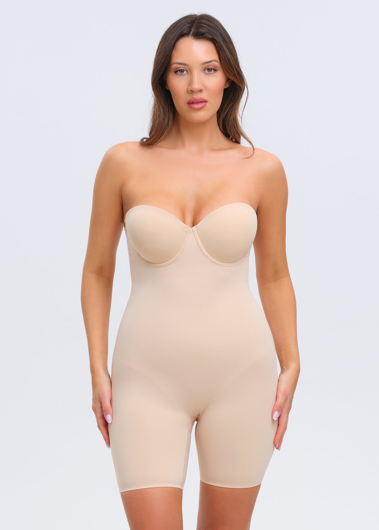 BraSculpt Strapless Bodysuit Shorts