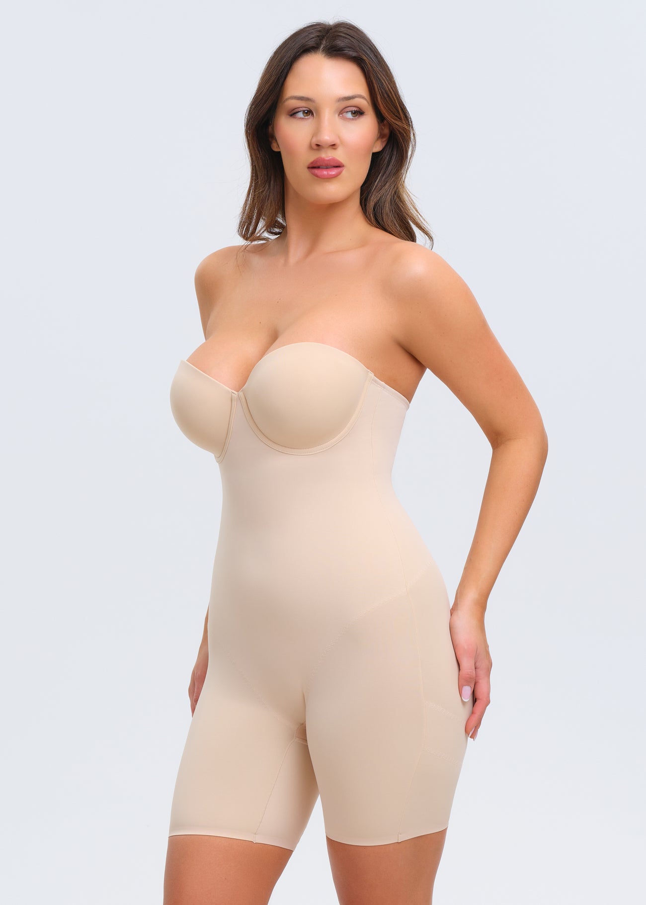 BraSculpt Strapless Bodysuit Shorts