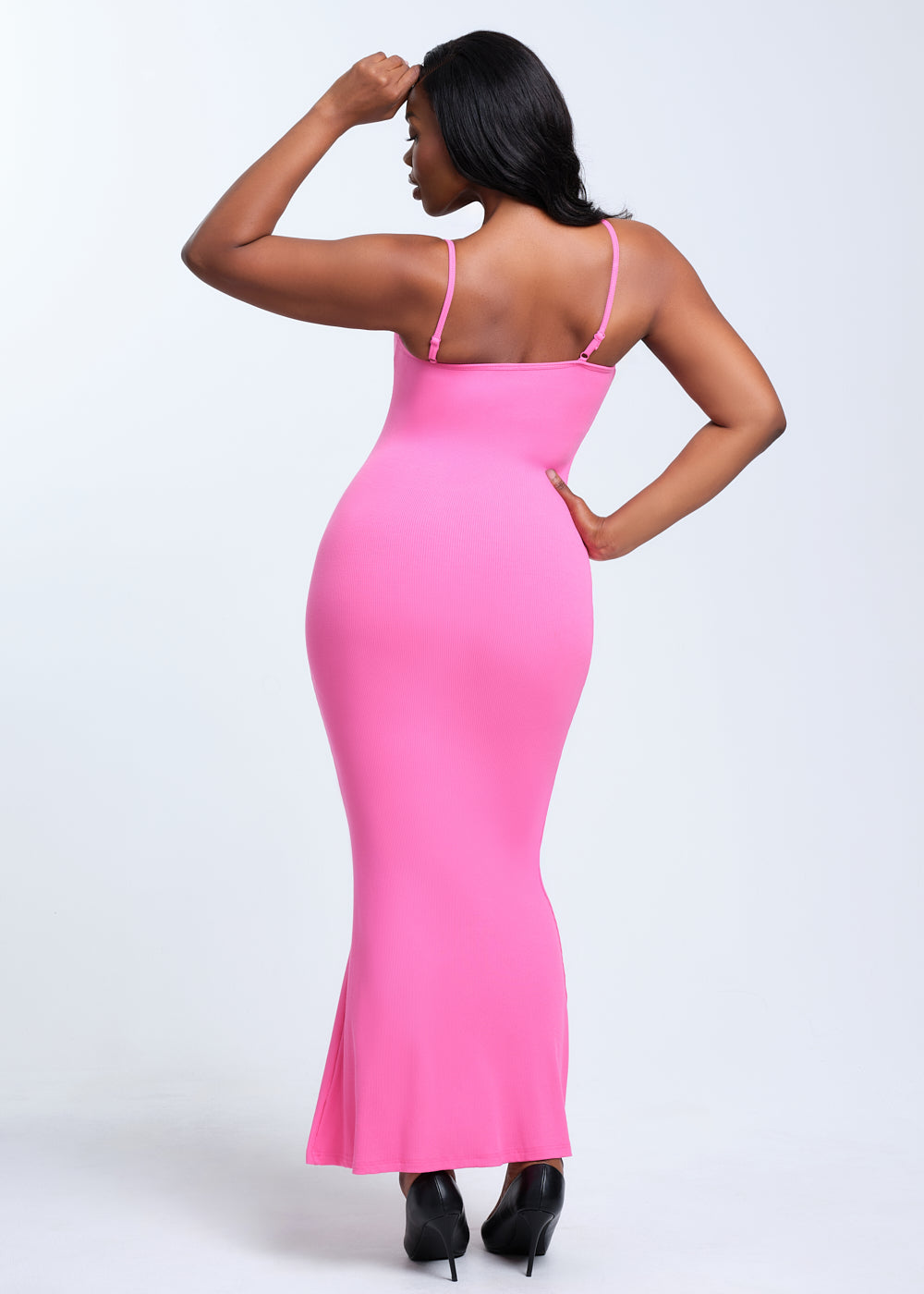 SecretSculpt Spaghetti Strap Midi Dress