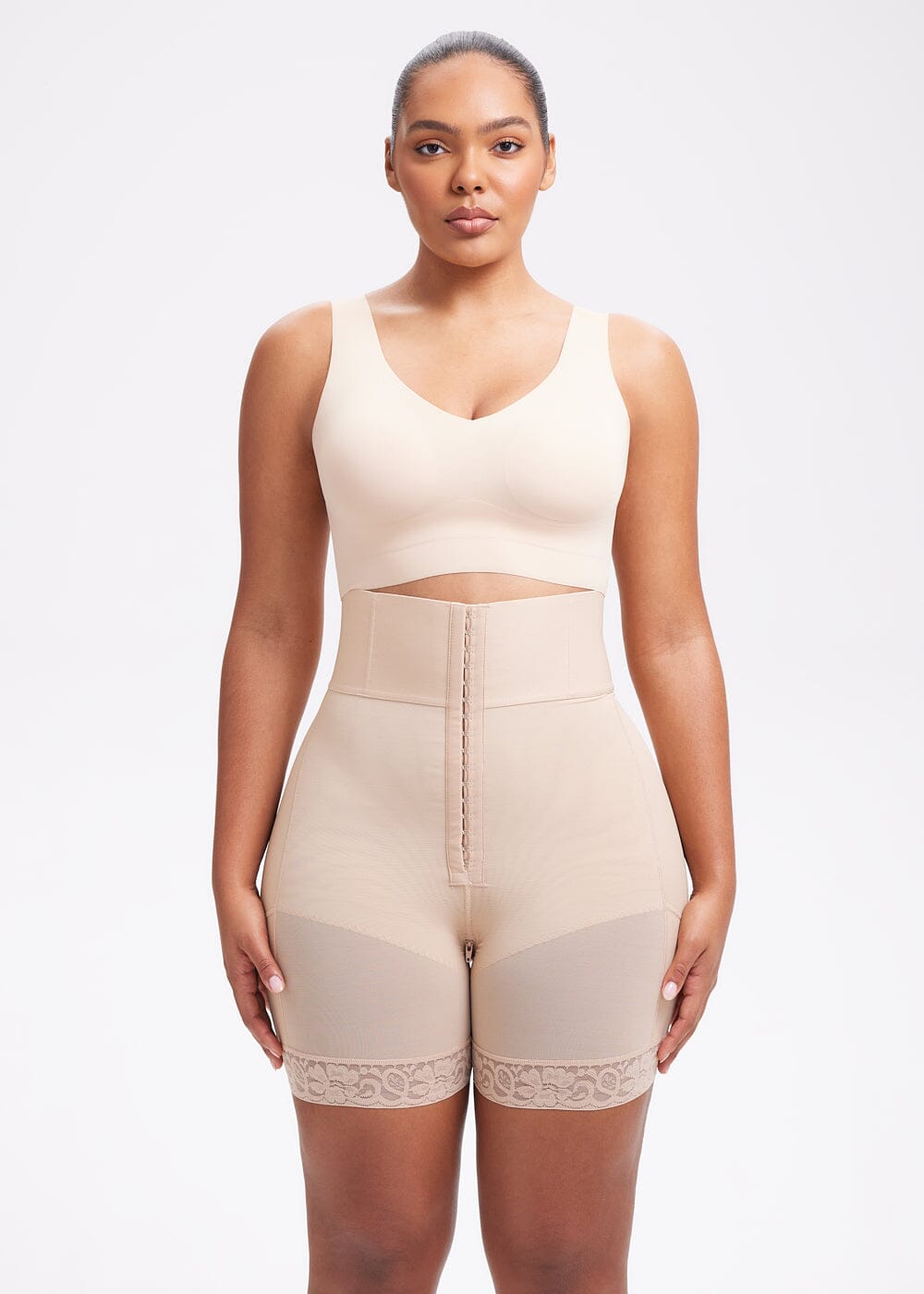 High-Waist BBL Shorts - She's Waisted