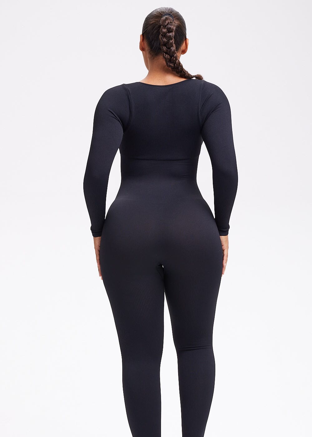 Snatching Jumpsuit Long Sleeve - She's Waisted