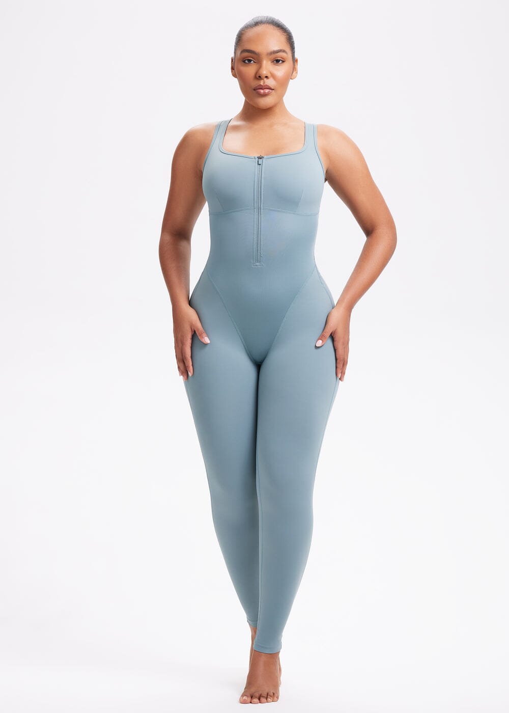 Sauna Compression Jumpsuit Leggings - She's Waisted