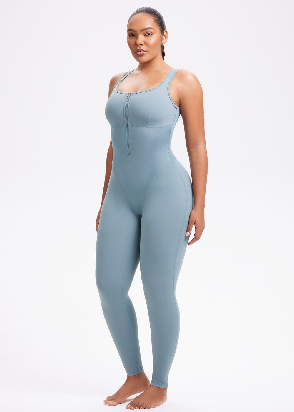 Sauna Compression Jumpsuit Leggings - She's Waisted