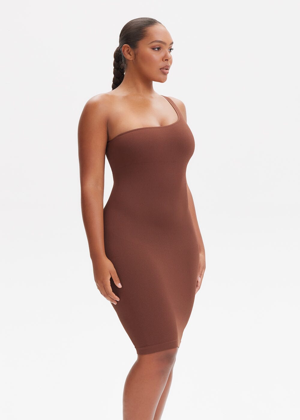 Shapewear Dress One-Shoulder Strap - She's Waisted