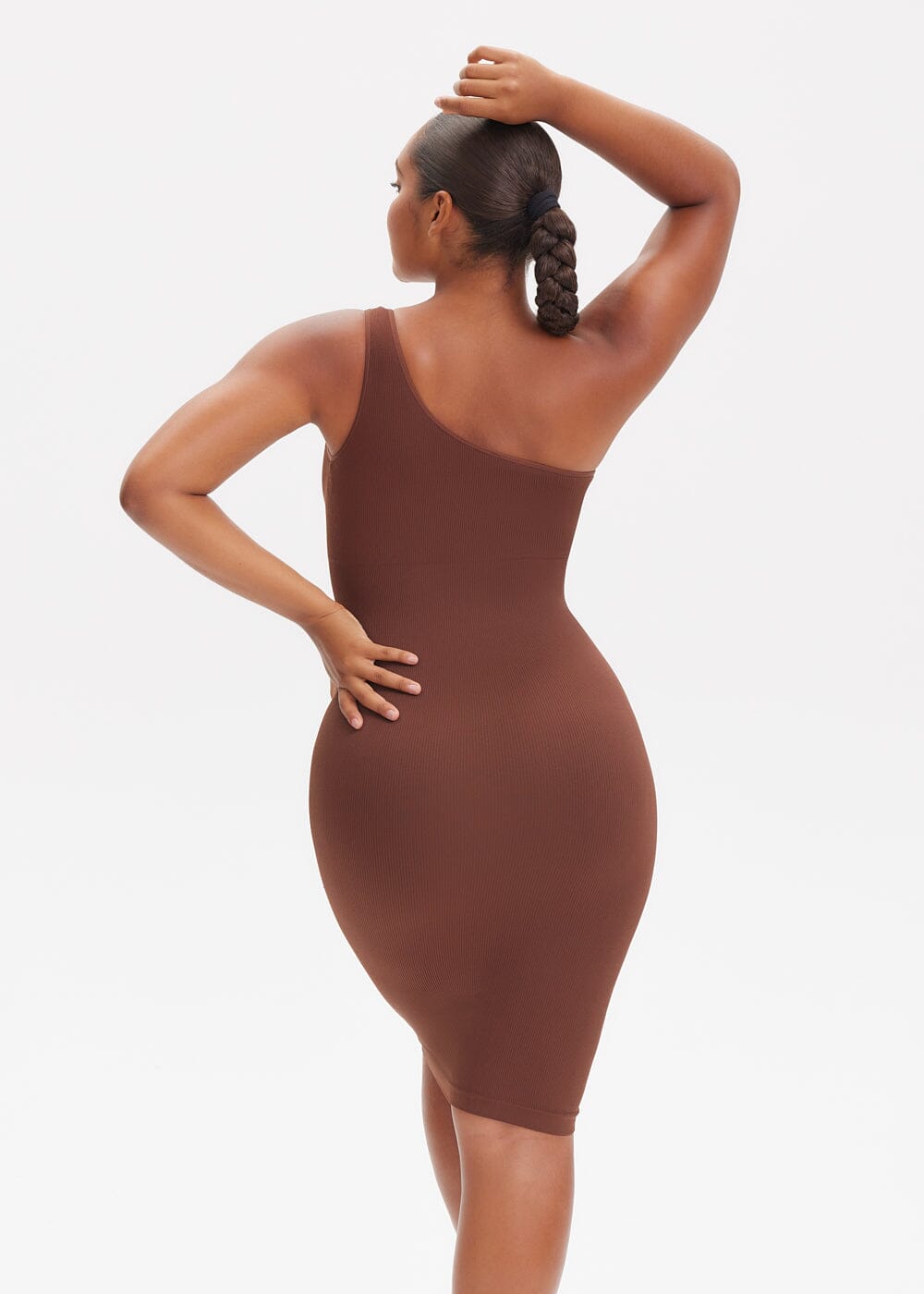 Shapewear Dress One-Shoulder Strap - She's Waisted