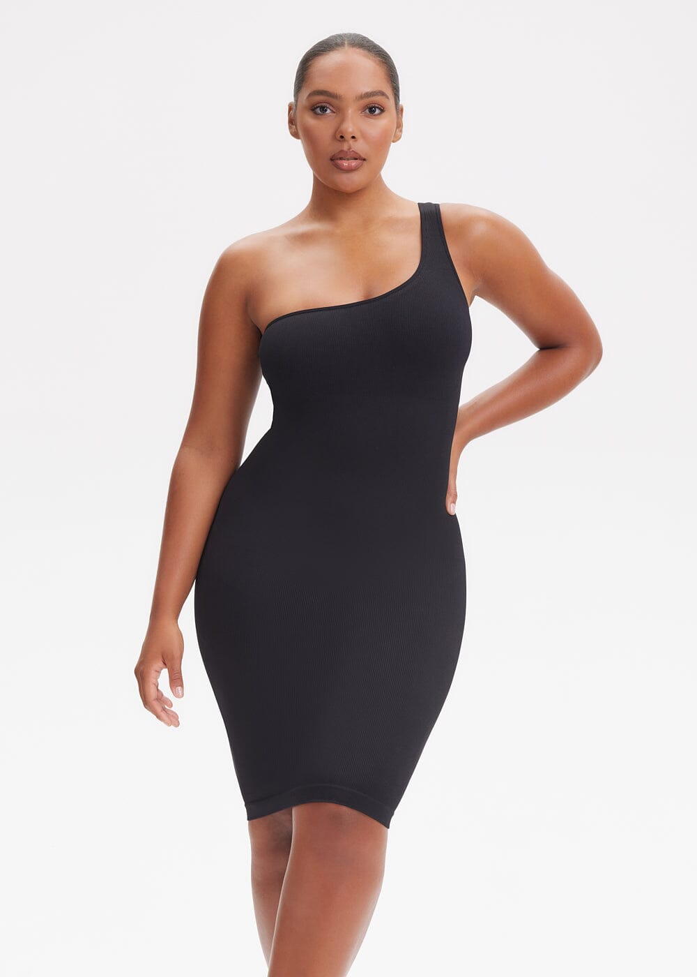 Shapewear Dress One-Shoulder Strap - She's Waisted