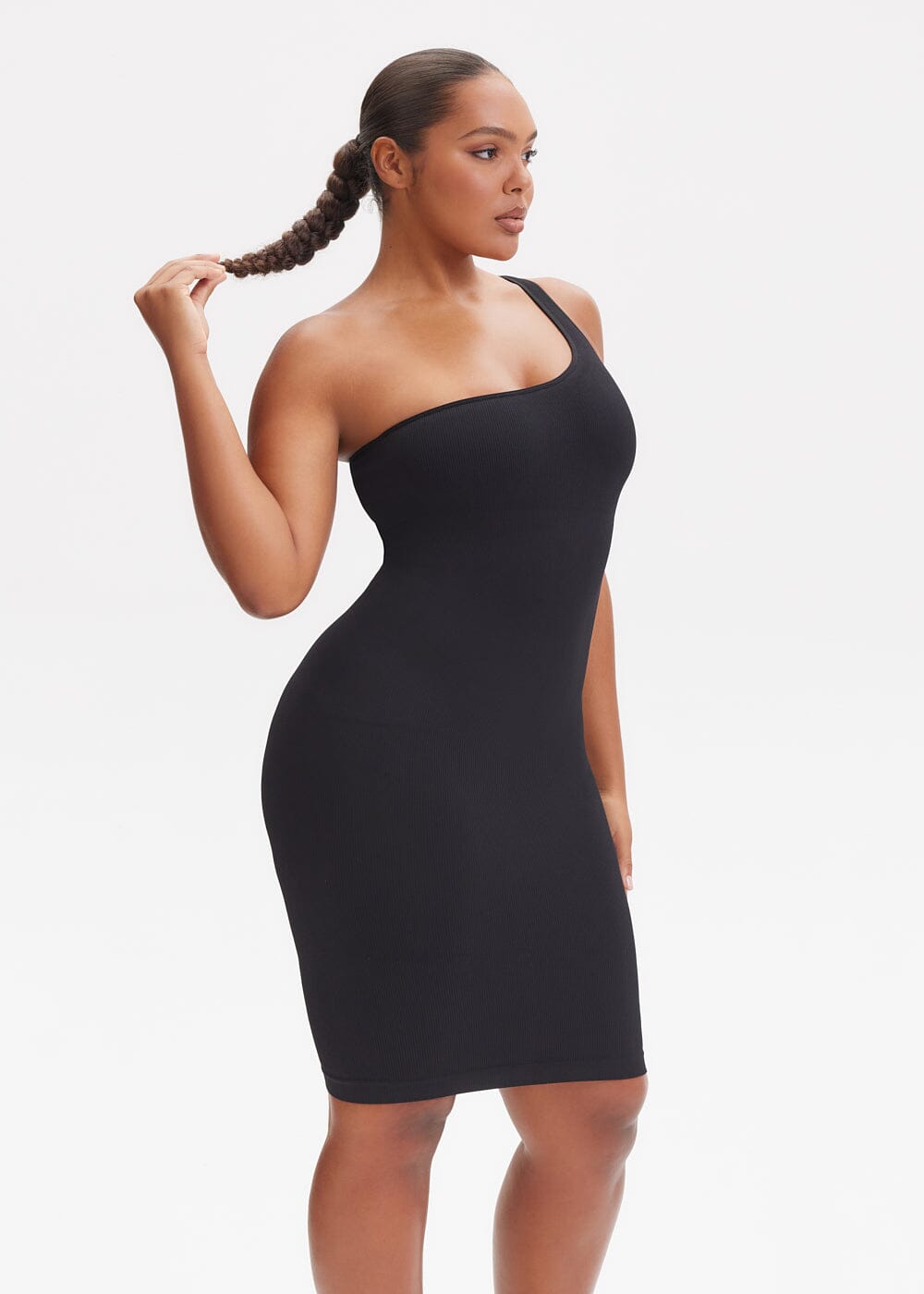 Shapewear Dress One-Shoulder Strap - She's Waisted