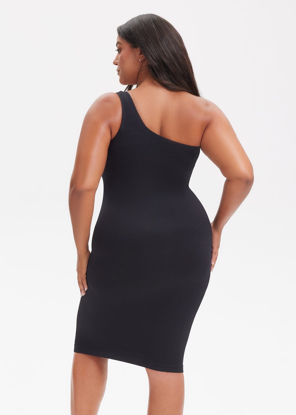 Shapewear Dress One-Shoulder Strap - She's Waisted