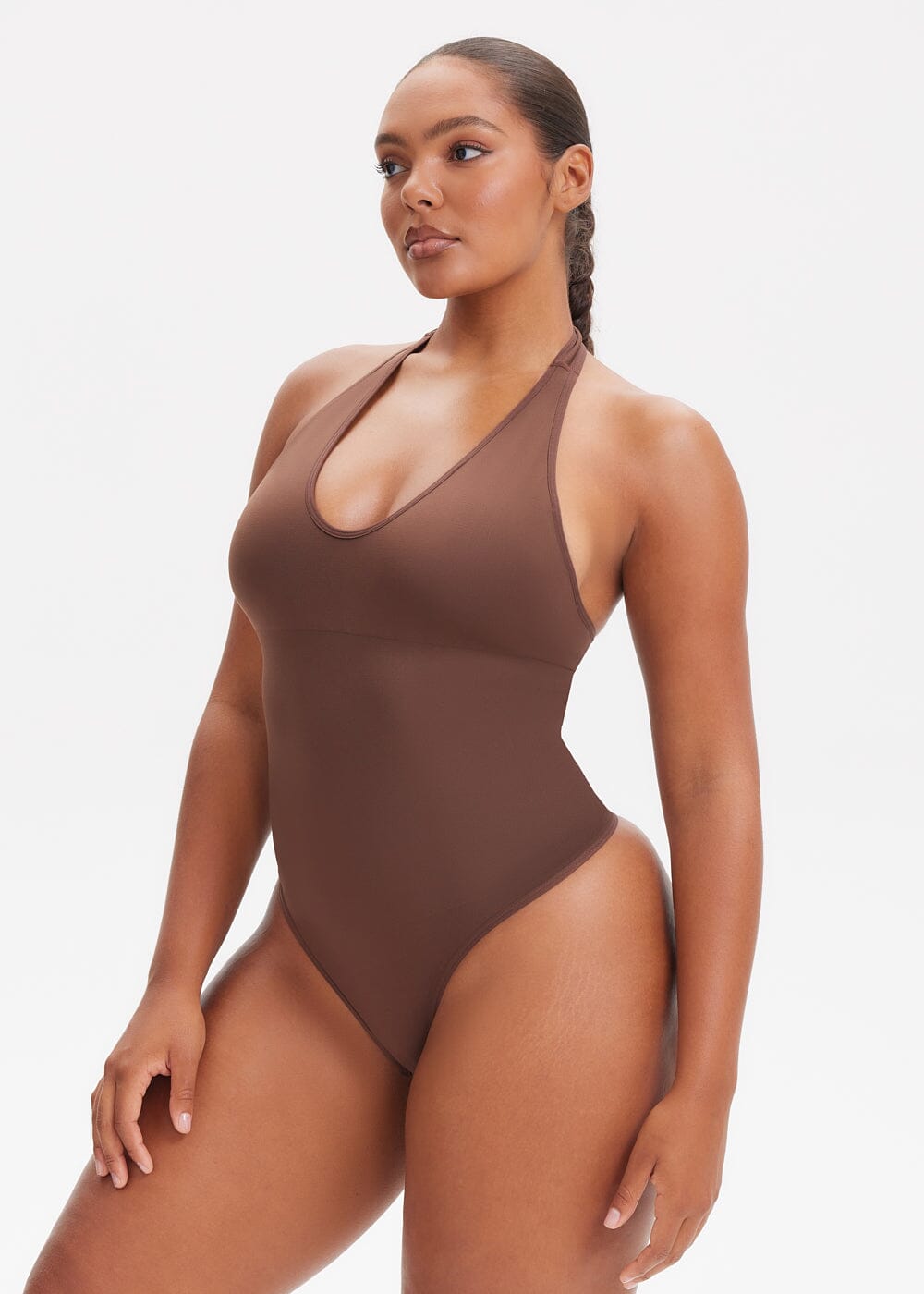 SHCKE Women Round Neck Shapewear Bodysuit Slimming Underwear Tummy