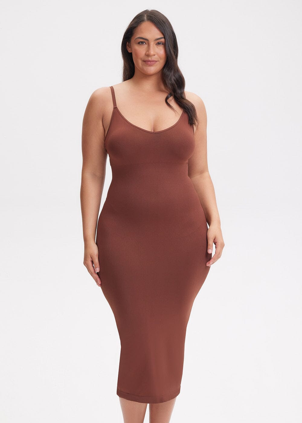 Shapewear Dress V-Neck Sami Maxi - She's Waisted