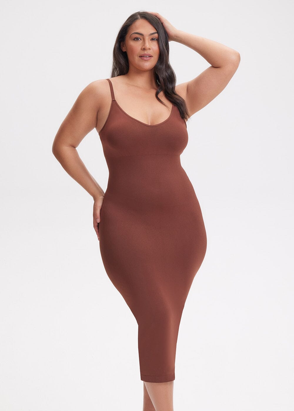 Shapewear Dress V-Neck Sami Maxi - She's Waisted