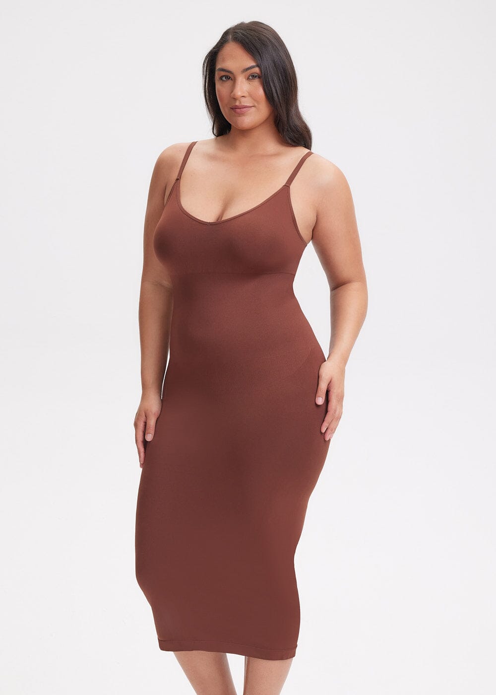 Shapewear Dress V-Neck Sami Maxi - She's Waisted