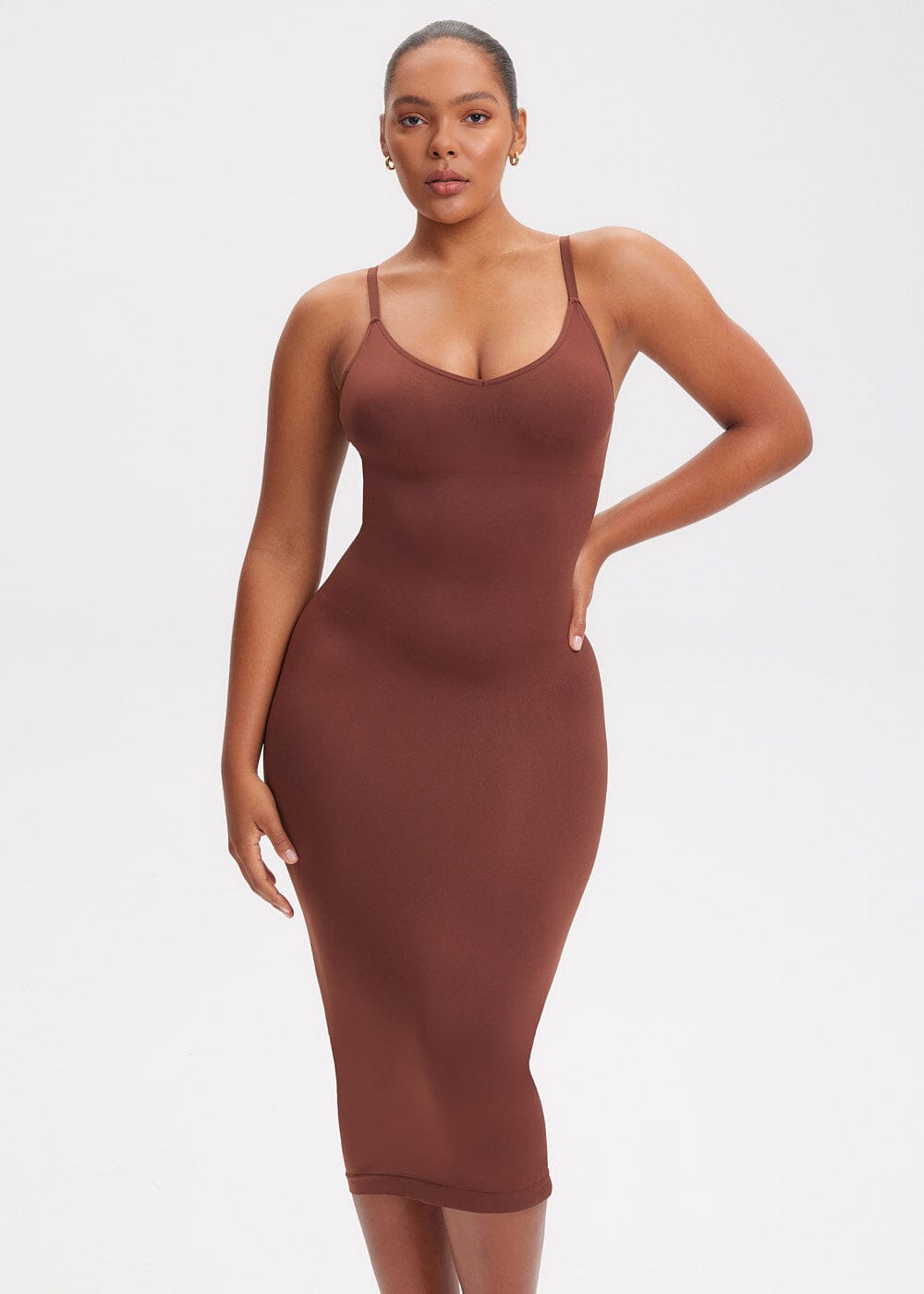 Shapewear Dress V-Neck Sami Maxi - She's Waisted