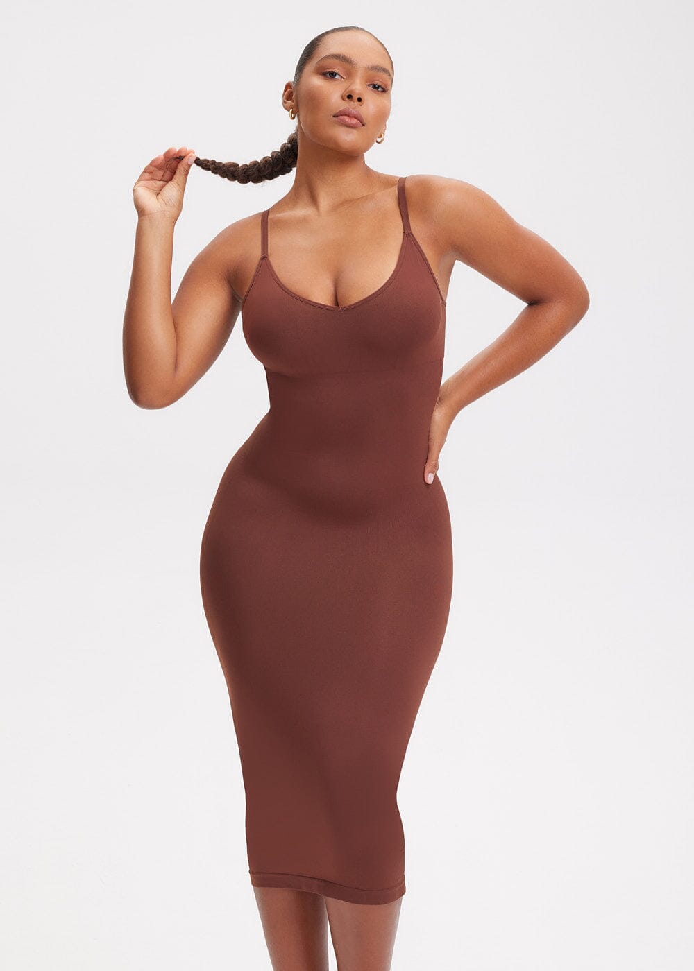 Shapewear Dress V-Neck Sami Maxi - She's Waisted