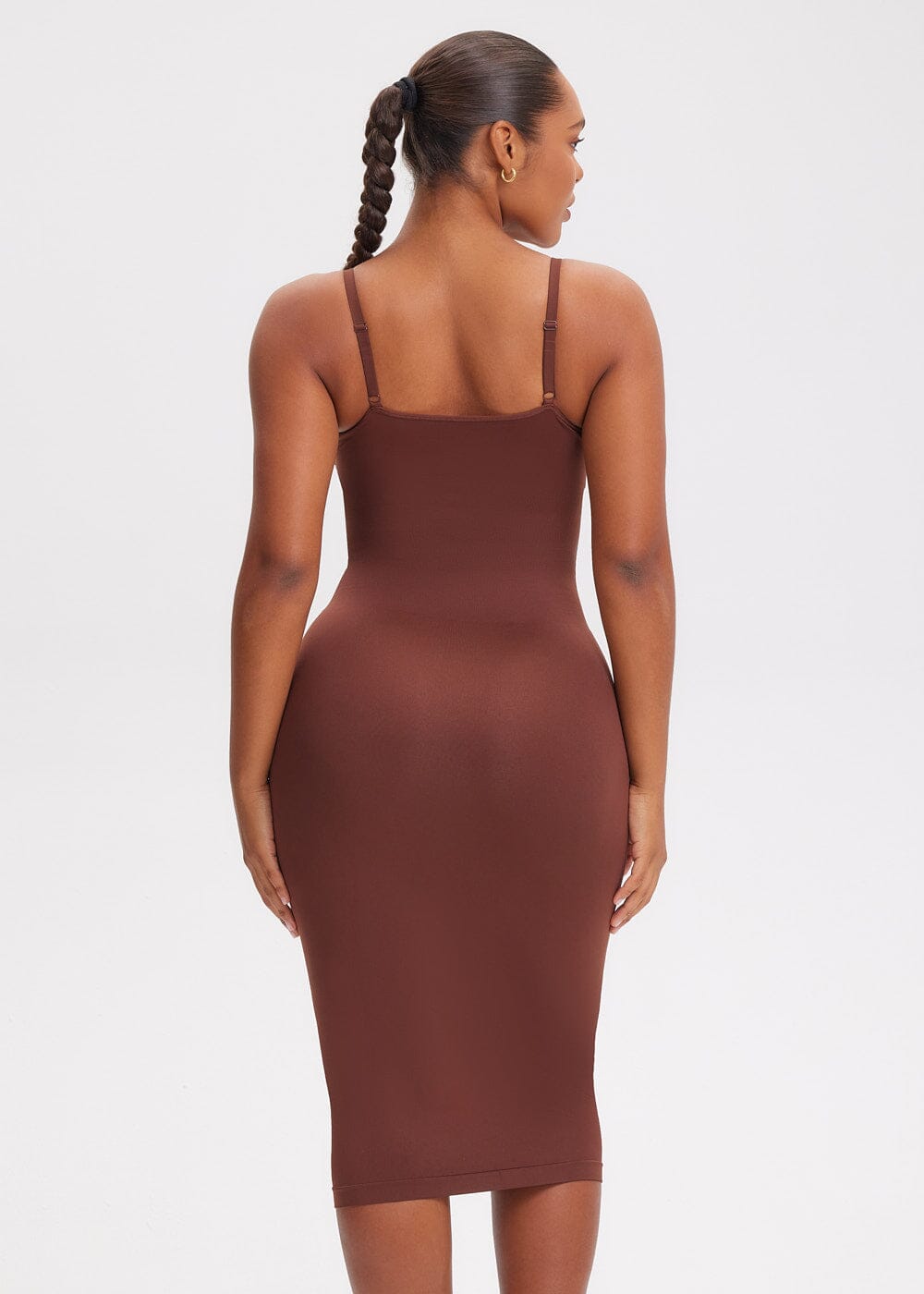 NEW ARRIVAL! Shapewear Dress V-Neck Long Sleeve - She's Waisted