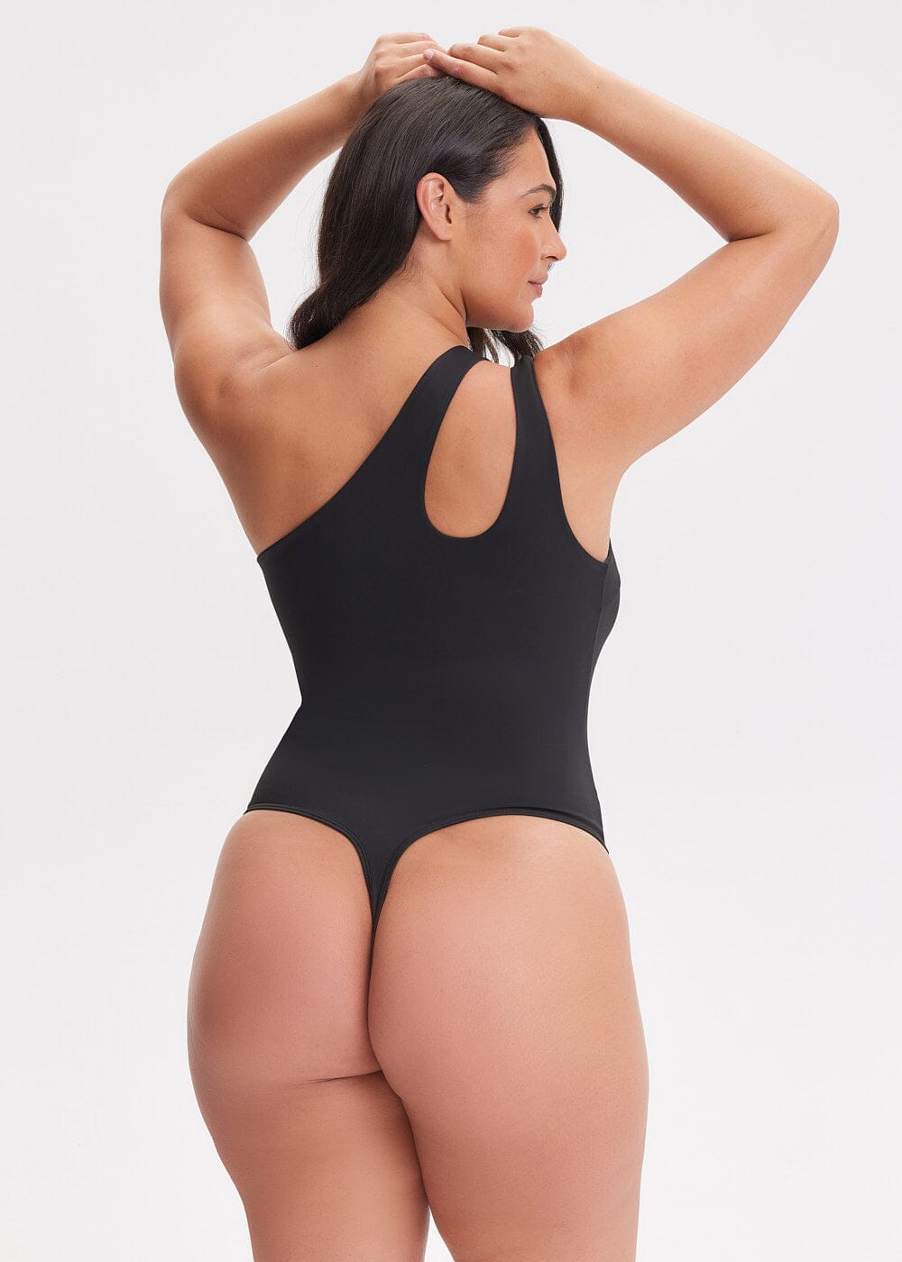 One-shoulder Strap Shapewear Bodysuit - She's Waisted