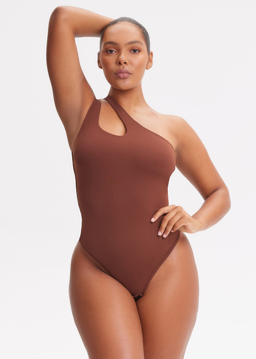 One-shoulder Strap Shapewear Bodysuit