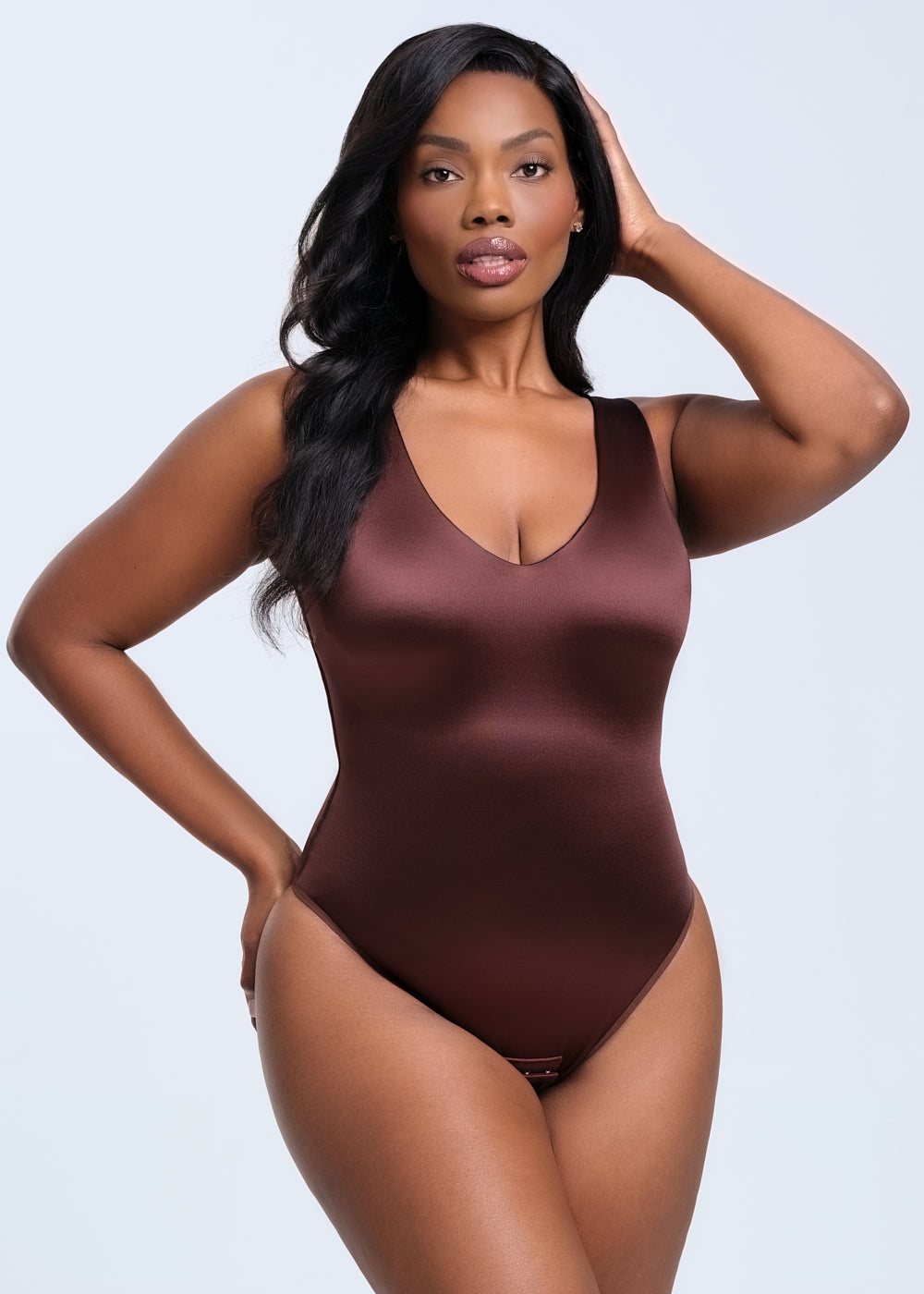 SatinSculpt Tank Bodysuit Thong