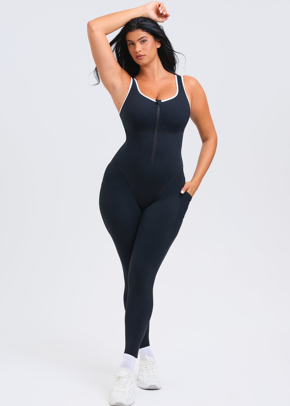SaunaSculpt Jumpsuit W/ Pockets