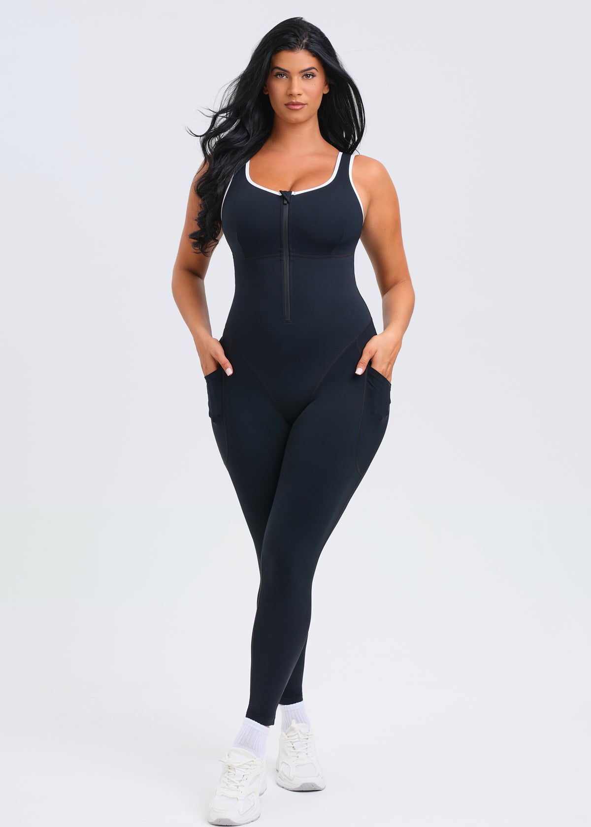 SaunaSculpt Jumpsuit W/ Pockets