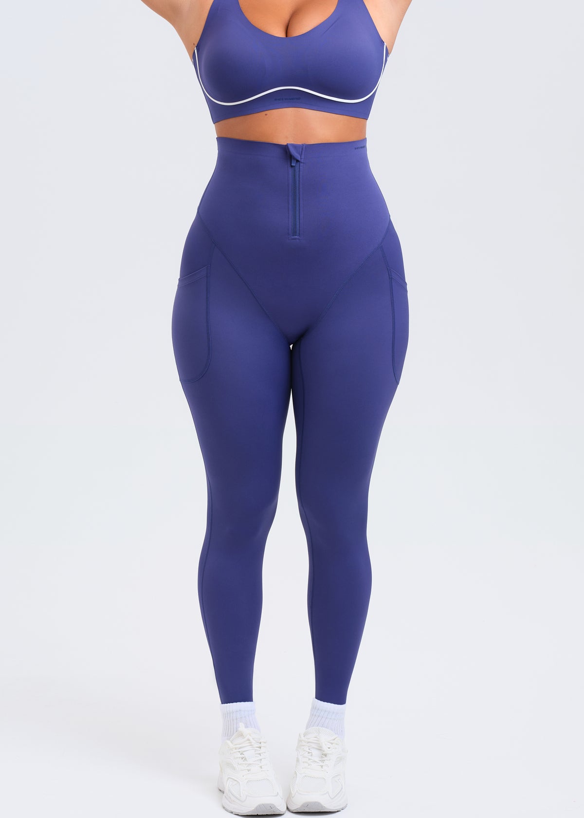 SaunaSculpt Zip Up Leggings