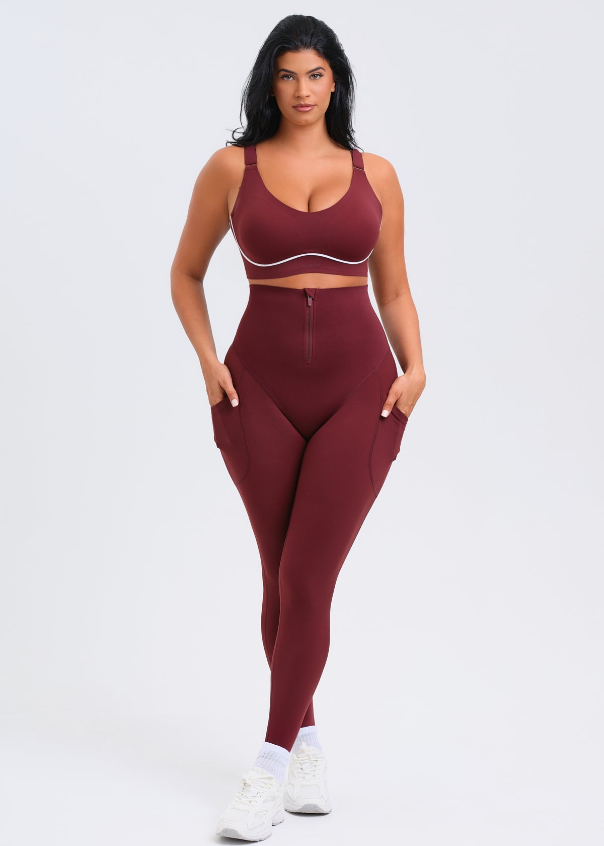 SaunaSculpt Zip Up Leggings