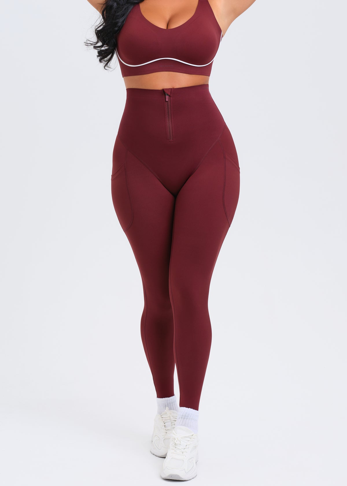 SaunaSculpt Zip Up Leggings