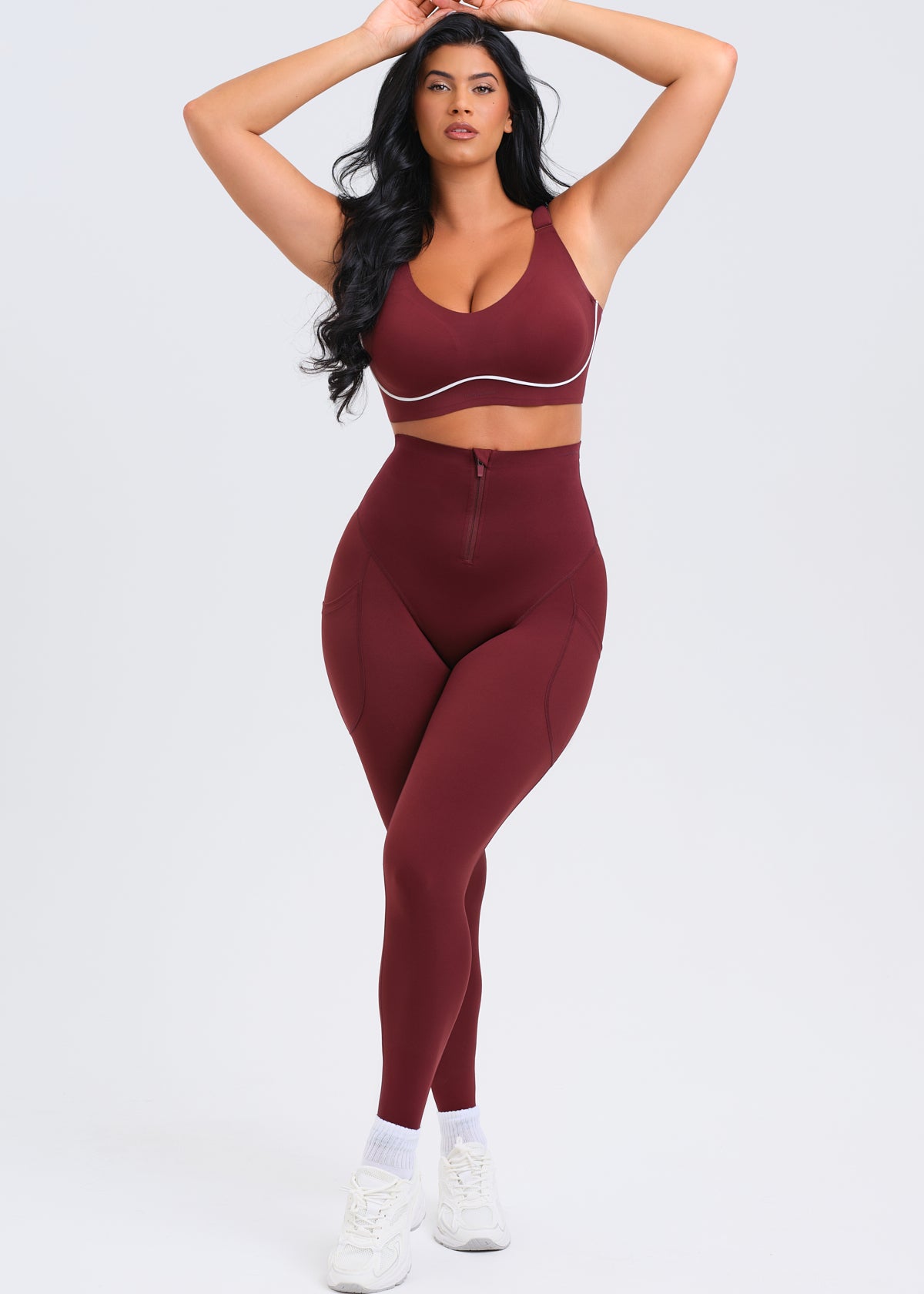 SaunaSculpt Zip Up Leggings