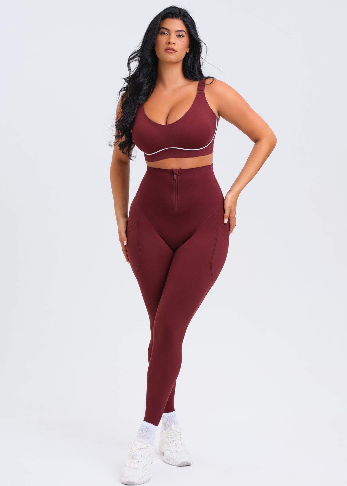 SaunaSculpt Zip Up Leggings