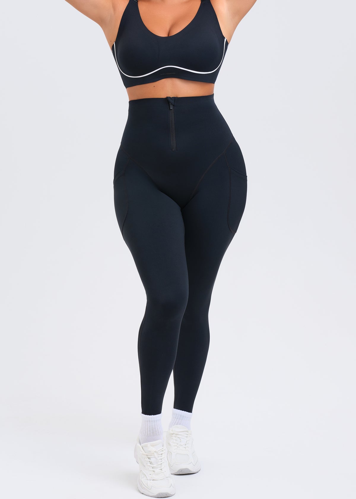 SaunaSculpt Zip Up Leggings