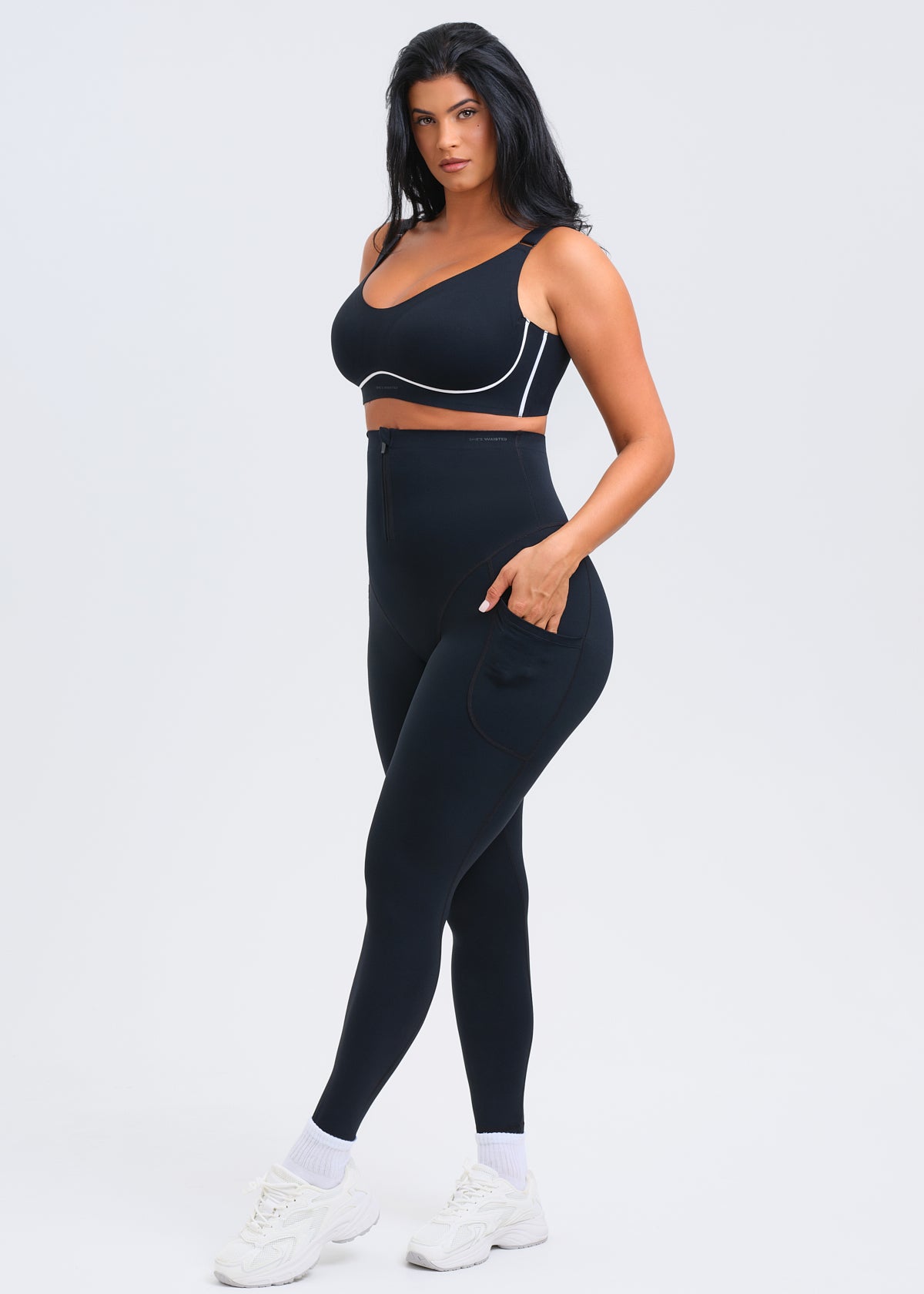 SaunaSculpt Zip Up Leggings