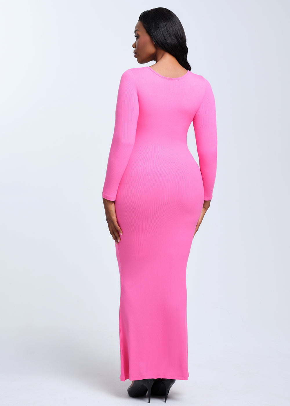 SecretSculpt Long Sleeve Midi Dress