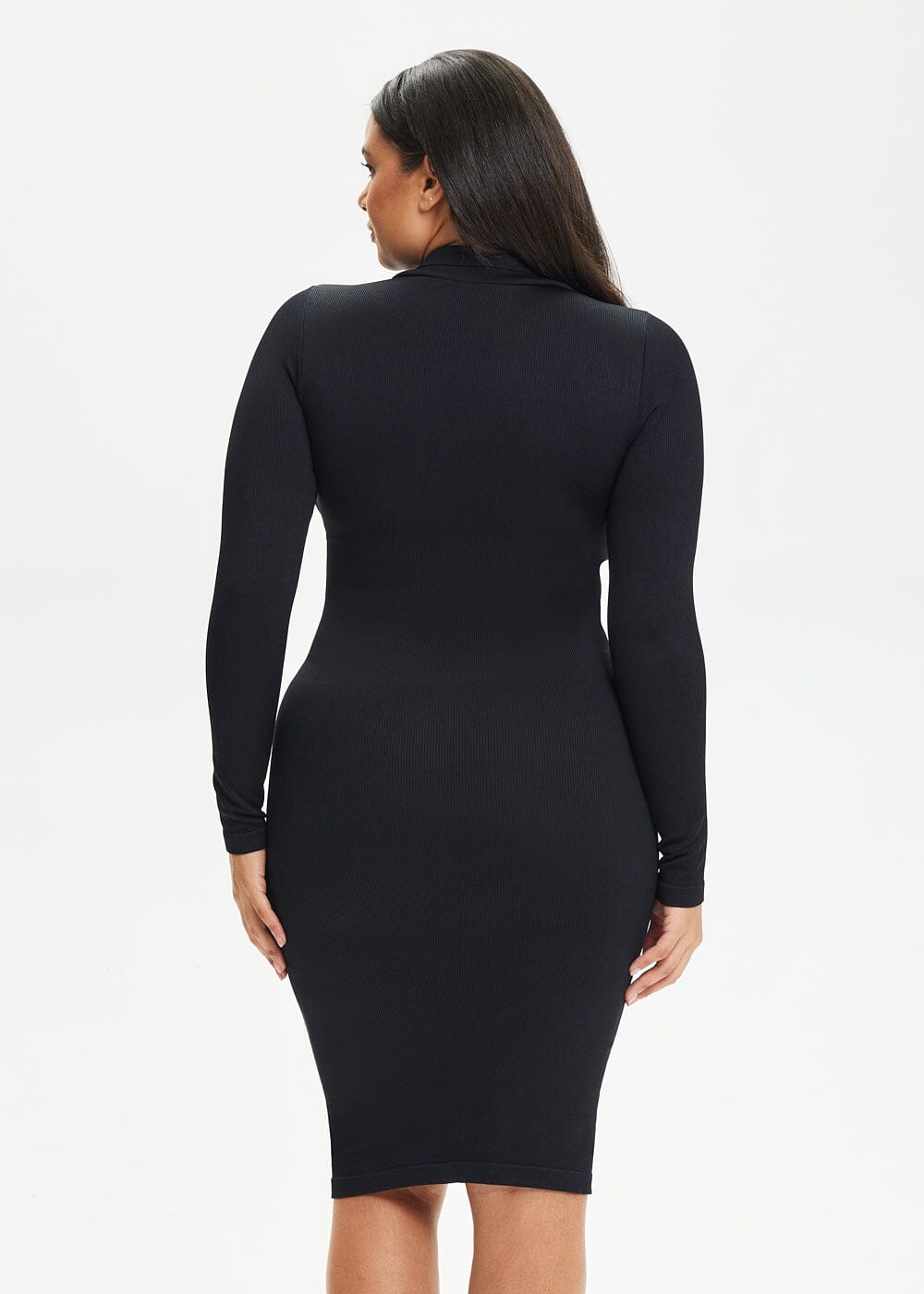 Shapewear Dress Front Button Collar